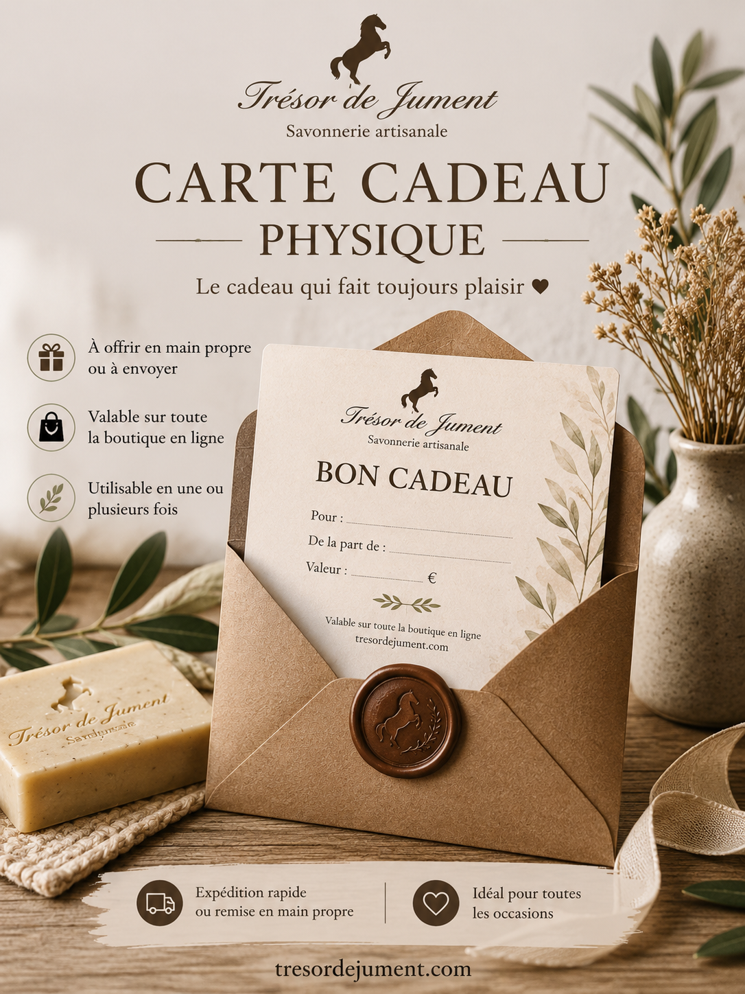 Carte cadeau physique 50€